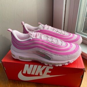 Nike Mens Air Max 97 Pink Sneakers
